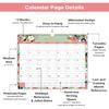 2026 Calendar - 2026 Wall Calendar, Jan 2026 - Dec 2026, 2026 Wall Calendar 12 Month, 15" X 11.5", Twin-Wire Binding, Julian Dates, Large Block,