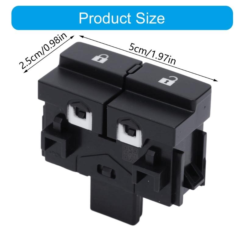 12V Automotive Door Lock Control Switches with Built-In Electrical Connection Housing, Separate Lock and Release Buttons, 25401-JG45A Plus JG73A,