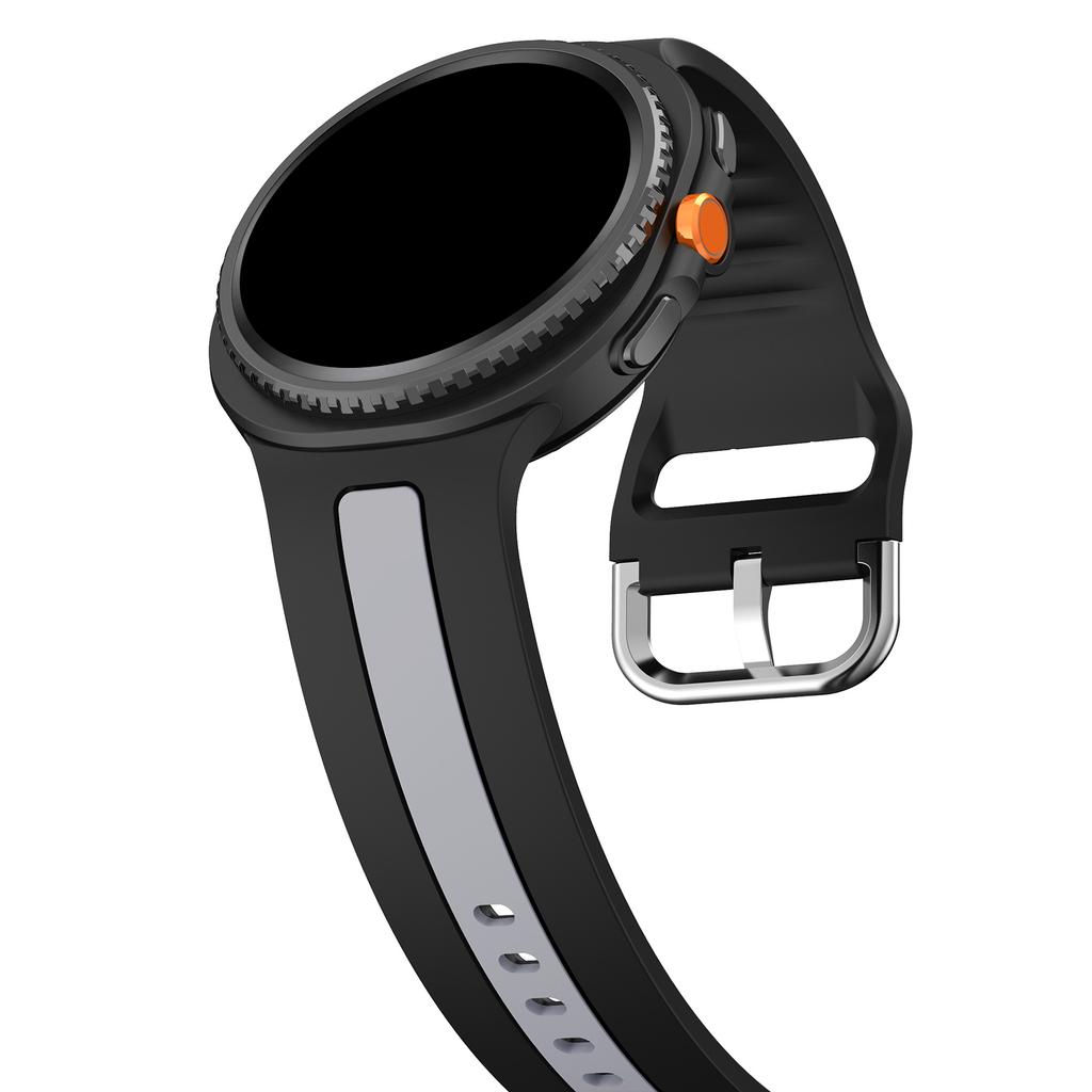 Two-Tone silicone band for Samsung Galaxy Watch 8 classic 40mm 44mm 46mm sport Replacement Bracelet For Galaxy Watch 8 Strap