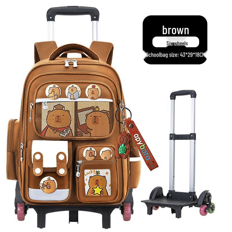 Large Capacity Trolley Schoolbags for Grades 2, 3 & 6 – Lightweight Backpacks for Kids