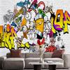Graffiti Wandmalereien Street Graffiti Tapete Wanddekoration Schlafzimmer Wohnzimmer Wandbild Modestil Graffiti Tapete