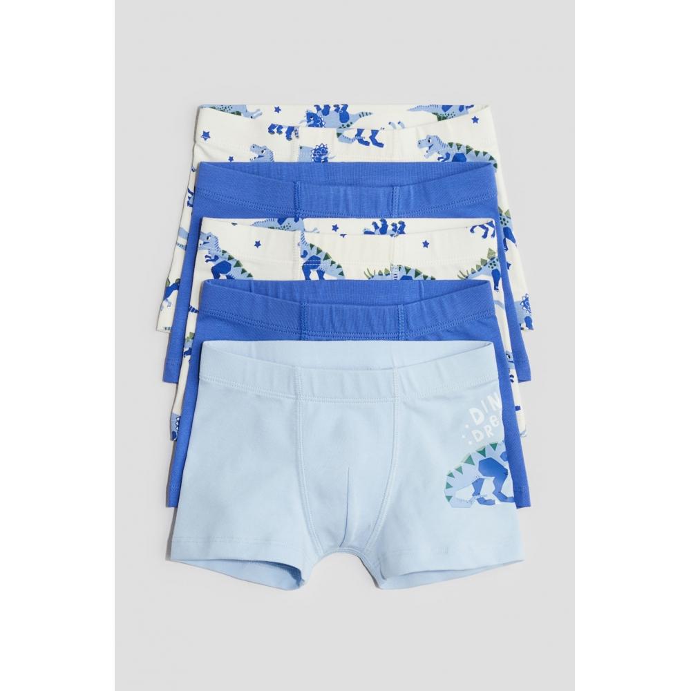 

Комплект из 5 боксеров HM Голубые Dino Dreams