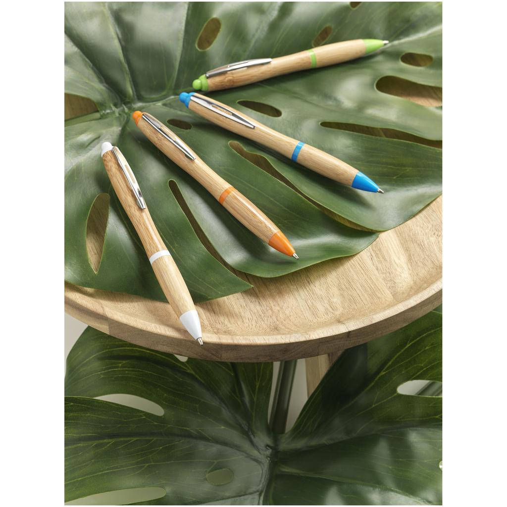 Bamboo pen "Nash" (blue ink) Natural