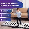 Tapete de piano infantil com 24 teclas, 4 modos de jogo exclusivos, 8 sons de instrumentos musicais | Tapete musical para teclado e brinquedos |