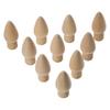 Wooden Christmas Light Bulb Wooden Home Diy  Small Mushroom Bell Pendant  Wooden Jewelry