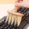 Cleaning Precision Keyboard Brush With Soft Nylon Bristles And Beechwood Handle For Dust Removal