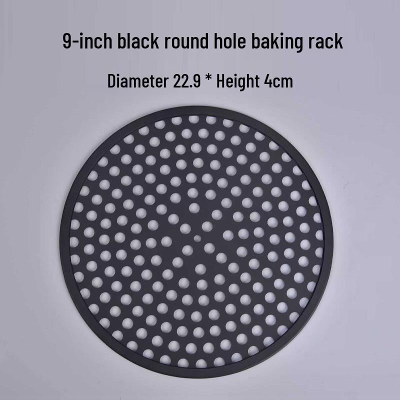 9 Non-stick Black Round Cake Mold Baking Rack