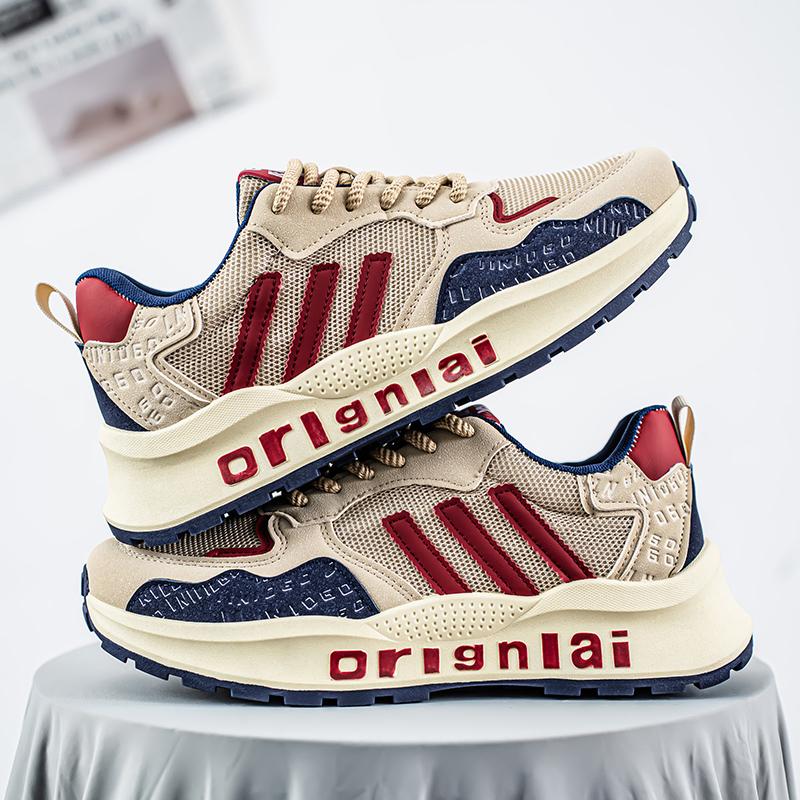 Yeni Moda Erkek Dört Mevsim Rahat Ayakkabılar Öğrenciler Erkek Çocuklar Trend Yumuşak Taban Nefes Alabilir Günlük Koşu Spor Ayakkabıları