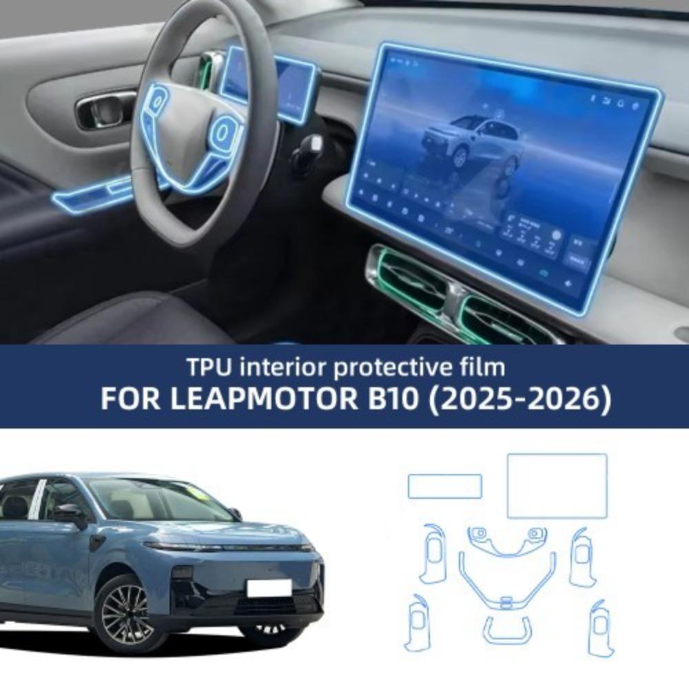 Folia ochronna TPU na wnętrze do Land Rover Velar 2019 Przezroczysta, odporna na zarysowania, samoregenerująca