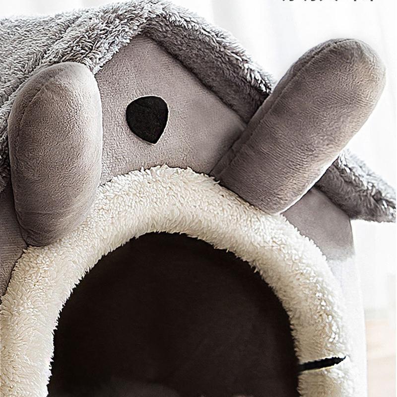 Indoor Winter Warm Cozy Kennel Tent Cat Nest Cushion Removable Basket Pet House