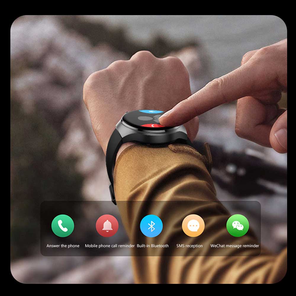 Smartwatch GPS 1,53 Zoll großer Bildschirm Smart Watch Sportmodus Remote-Kamera Bluetooth-Anruf Smart Watch