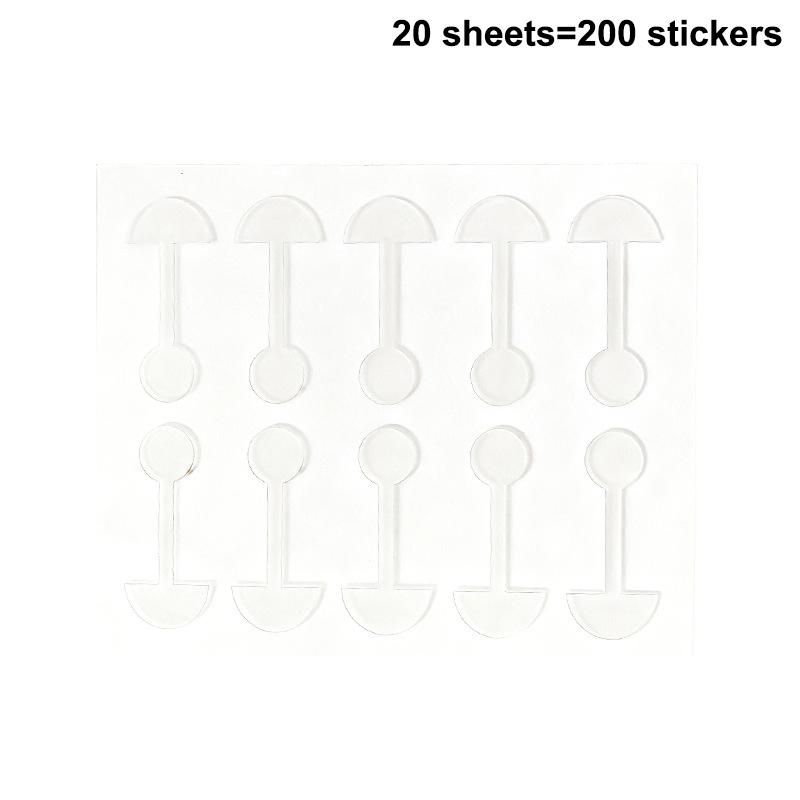 PET 60/100/200Pcs Shrinking Nose Wing Stickers Transparent Invisible Nose Shrink Patch Special Narrow Nose Strips Nose Shaper
