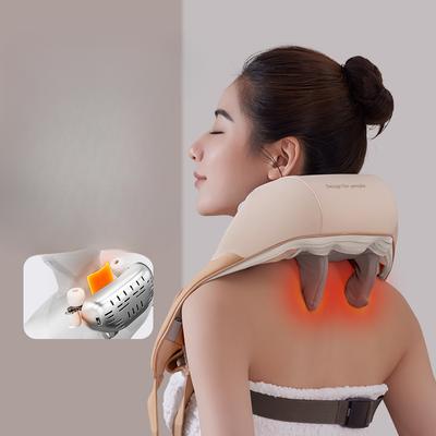 Cervikal Massagemaskin Multifunktionell Nack- och Axelvärme Applicera Nackklämning och Knådning Klöver Trapeziusmuskel Axel- och Nackmassagerare