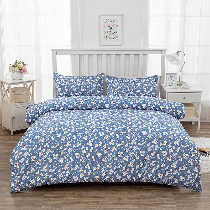 Flannel Duvet Cover Set - Single Piece for Dormitory Bunk Bed, Includes Pillowcase & Double Duvet Cover