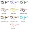 SHAUNA Fashion Square Candy Color Brillengestell Damen Federscharnier Anti Blaulicht Optische Brille Herren Leopard Retro Rahmen