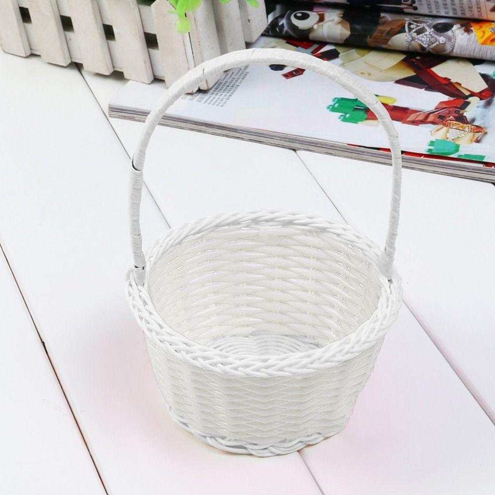 Plastic Vine Storage Baskets Shopping Storage Hamper Basket  For Plant Home Wedding