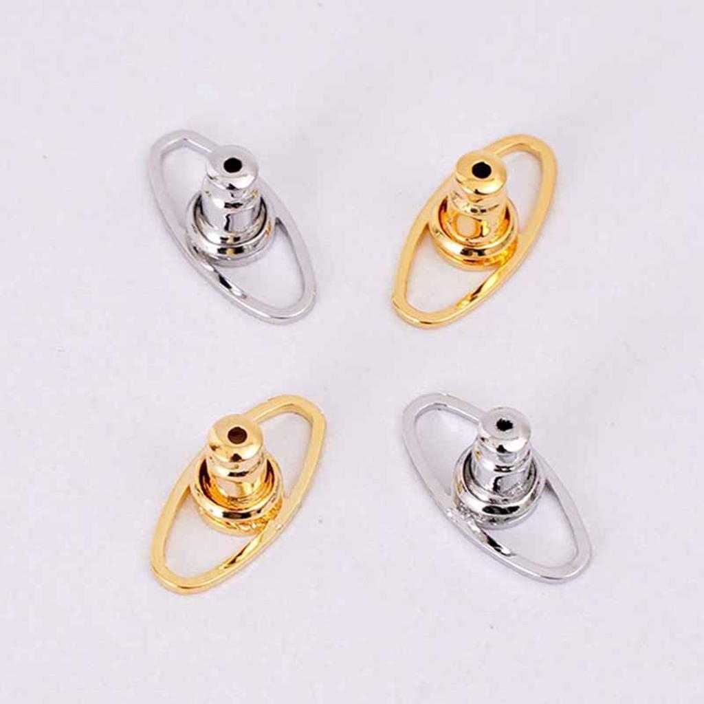 Set de 4 Suporturi Ușoare pentru Cercei, Confortabile la Purtare, Stabilizatori pentru Cercei cu Șurub, Suporturi de Bijuterii la Modă pentru Femei