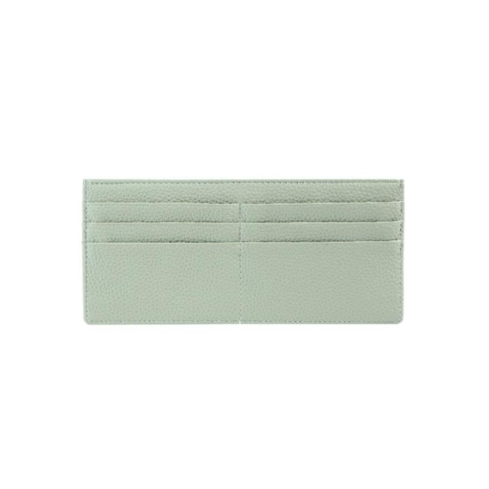 

Korean Style Credit Card Holder PU Leather Zipper Coin Purse Retro Long Wallet Travel світло-зелений колір