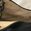 70s-80s Heinrich Dinkelacker Apollo Plain Toe Shoes Men’s 7G 25.5 Black(USED)