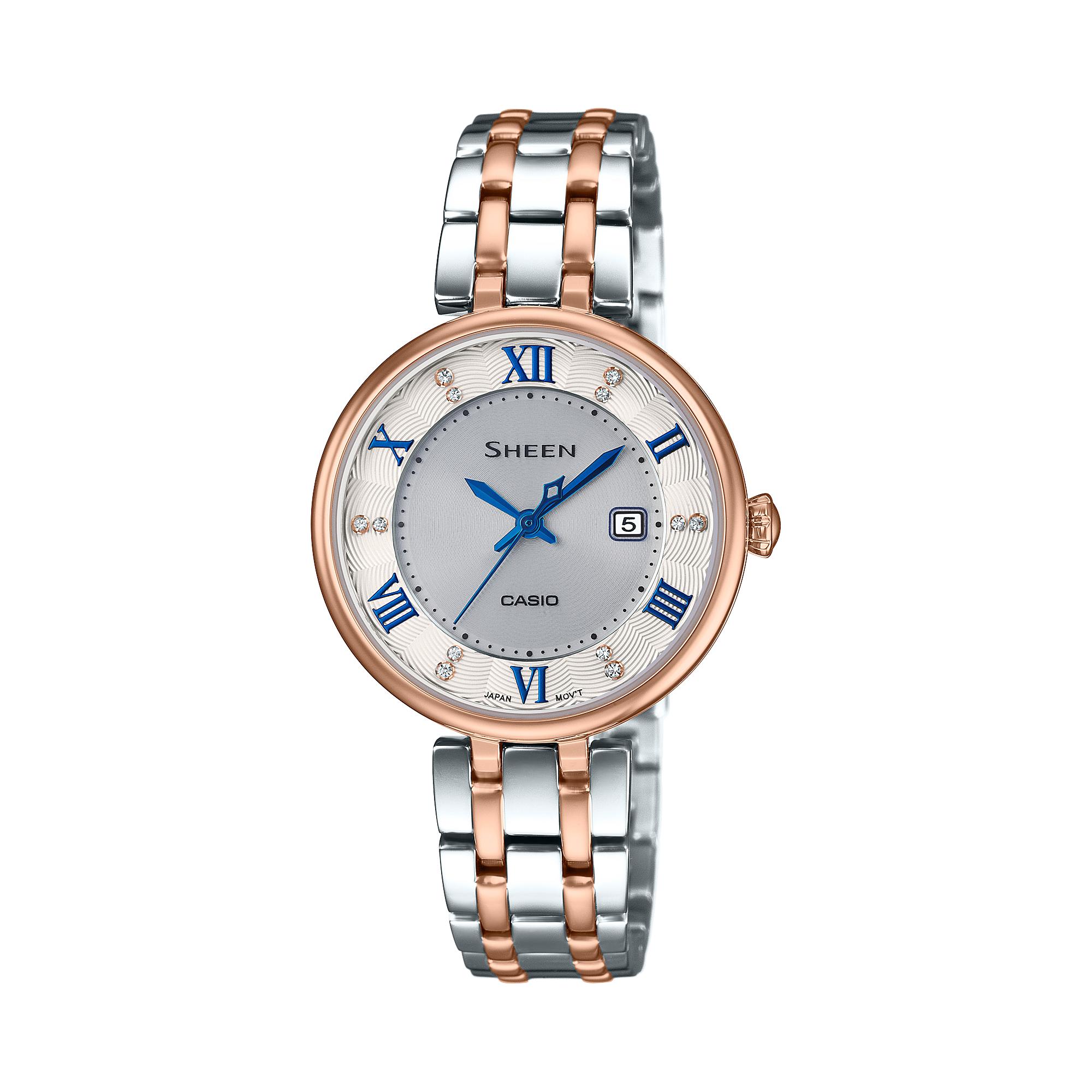 Casio Men s 50M Water Resistant Analog Quartz Watch SHE-4519SG-7A белый
