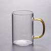 Transparent Glass Cup With Handle Water Tea Milk Coffee Mug Durable Beer Wine Juice Drinks Cup Glass Drinkware