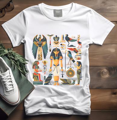 Egyptian T-shirt Tee, Hieroglyphs Shirt, Goddess Tshirt, Ancient Mystery Top,