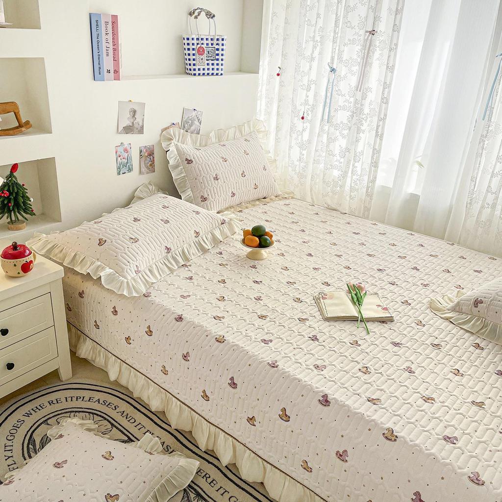 Reine Baumwolle Tatami-Matte Stepp-Bettdecke - Dick, Frischer Druck, Pflegeleicht