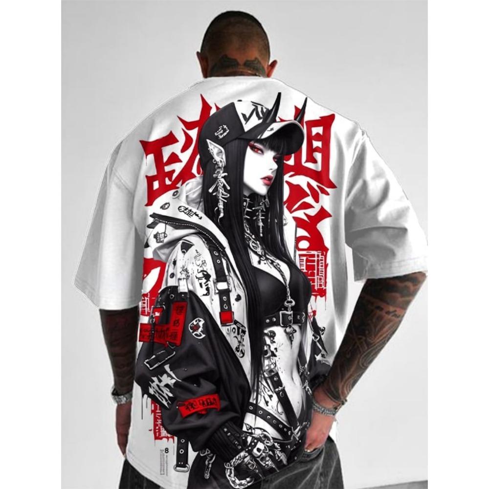 Men's and Women's Summer Fashion 3D Printing Anime Printed T-shirt