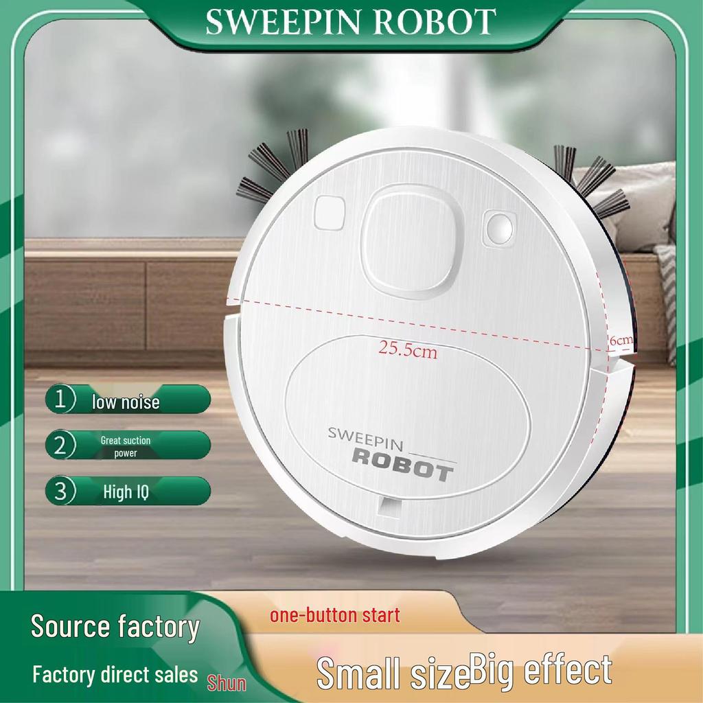 USB Wireless Smart Robot Vacuum Cleaner: Sweeping & Mopping Integrated Appliance, Perfect Home Use Gift.