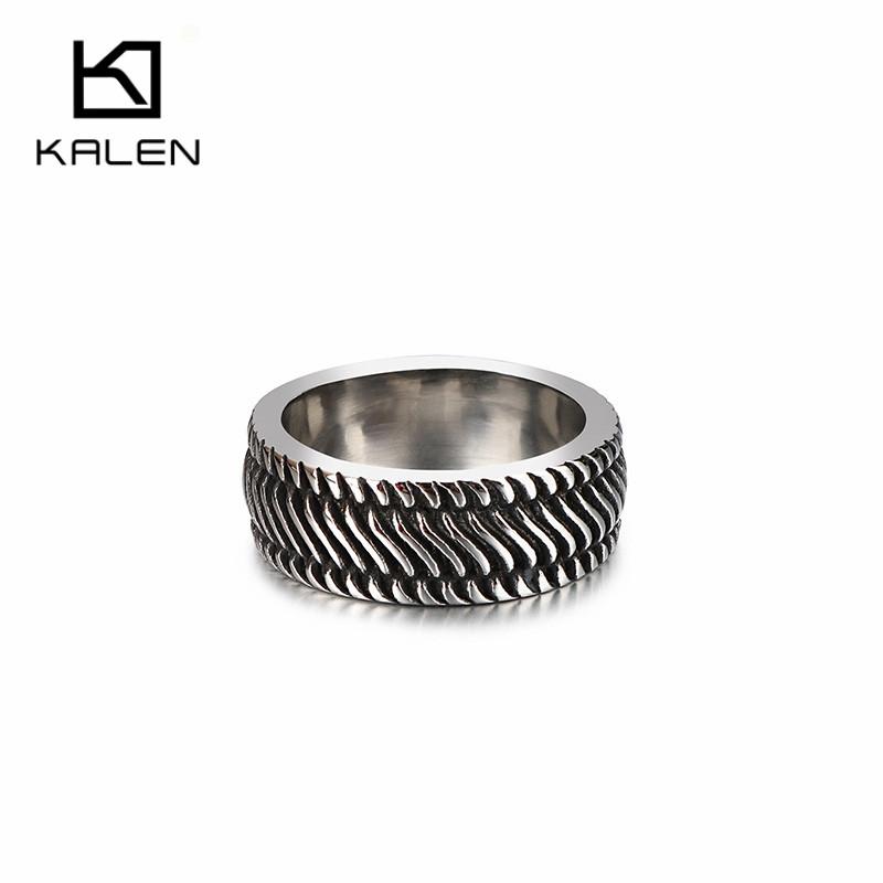 Vintage Stainless Steel Men's Rings Size 7-12 Boho Arrow Pattern Charm Finger Rings Cocktail Party Midi Rings Jewelry