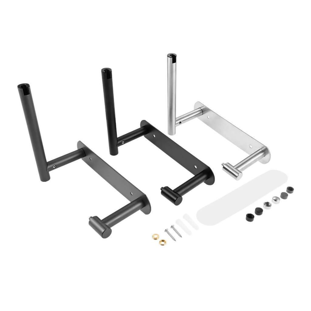 Double Post Pivoting Toilet Paper Holder Stainless Steel Wall Mounted Toilet Paper Dispenser Bathroom Kitchen Tissue Roll Holder