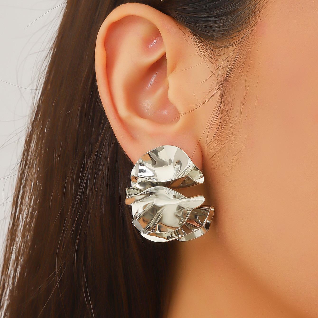 

Модні сережки-краплі для жіночих прикрас срібний