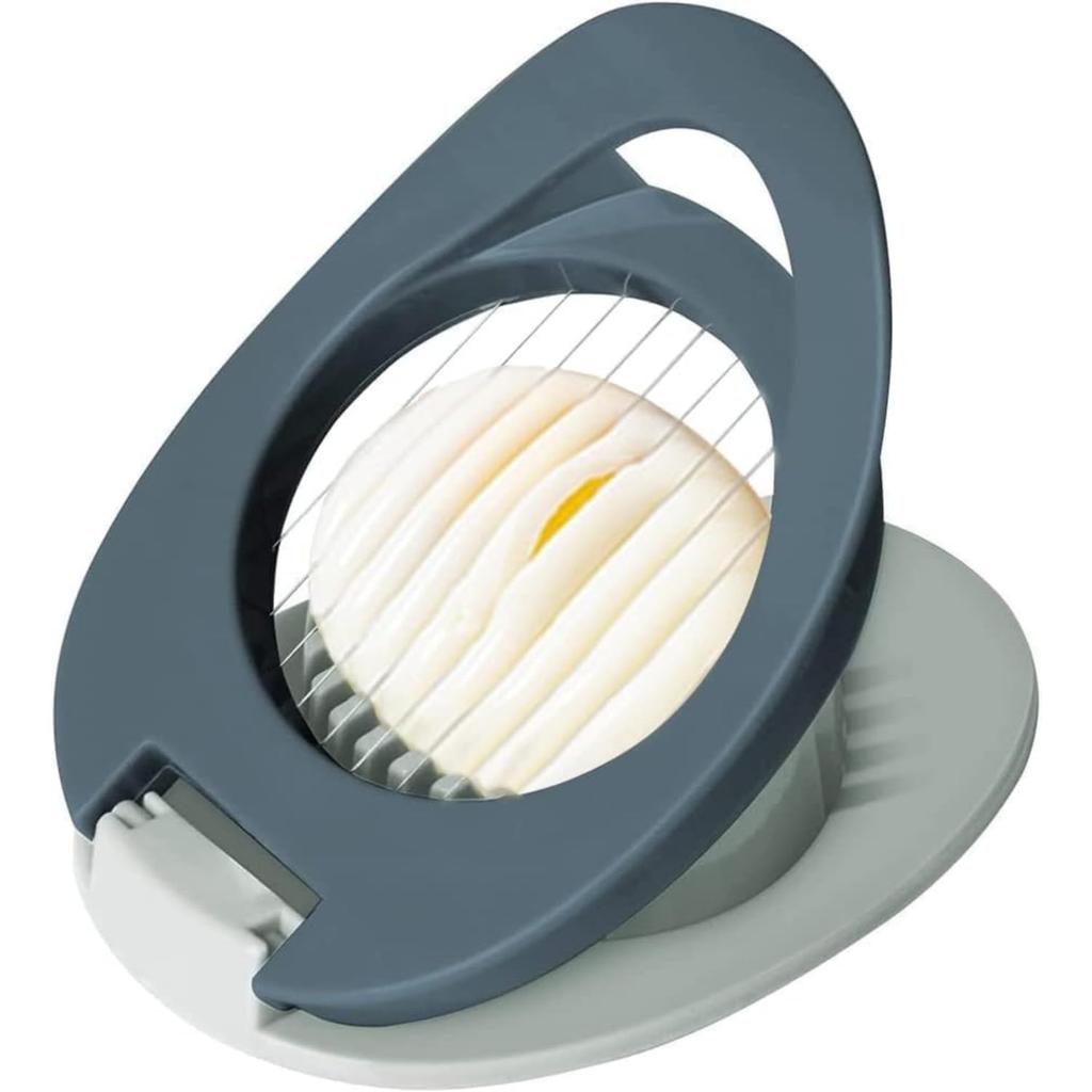 3-in-1 Eierschneider – Tragbarer gekochter Eihacker für Salat, Sandwiches – Küchenwerkzeug macht Scheiben, Keile, Würfel