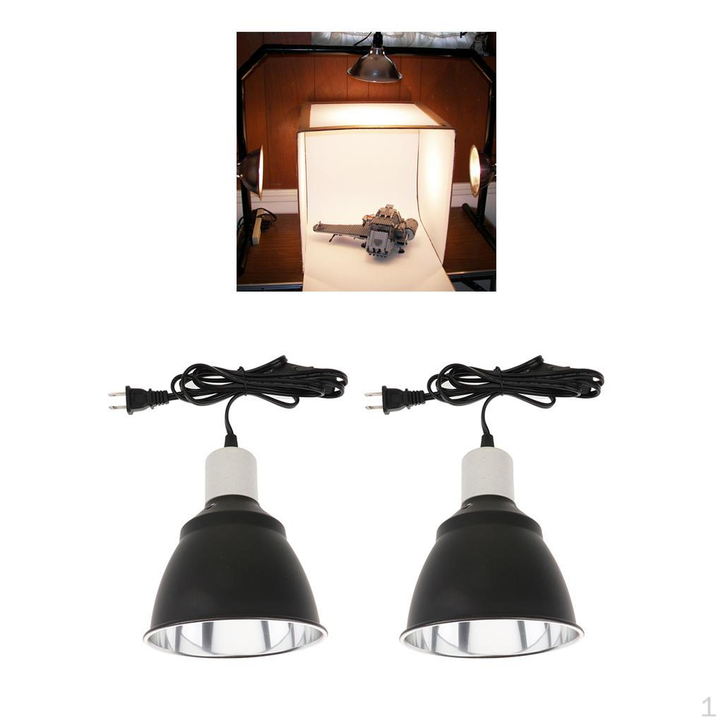 

Набор из 2 штук, Держатель лампы для обогрева и УФ-излучения для рептилий и черепах, Светильник, Отражатель 27