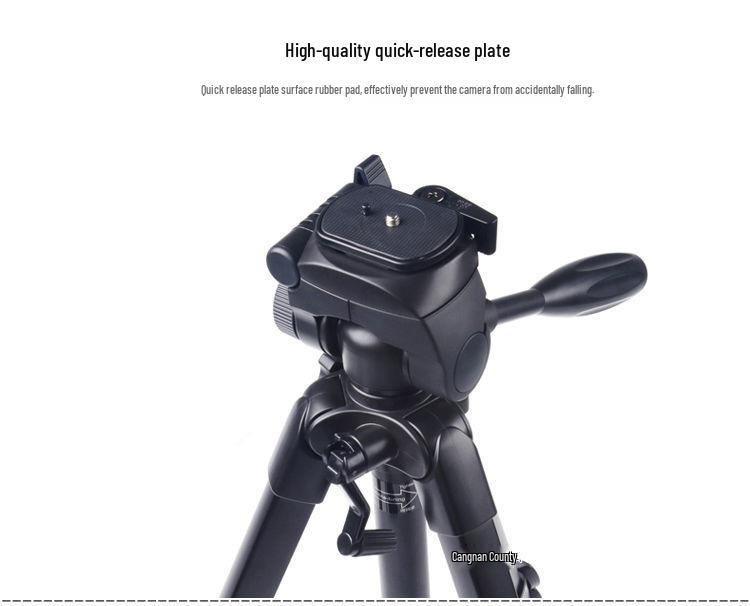 Aluminum Alloy DSLR Camera & Phone Tripod for Selfies, Videos, Photography, and Live Streaming.