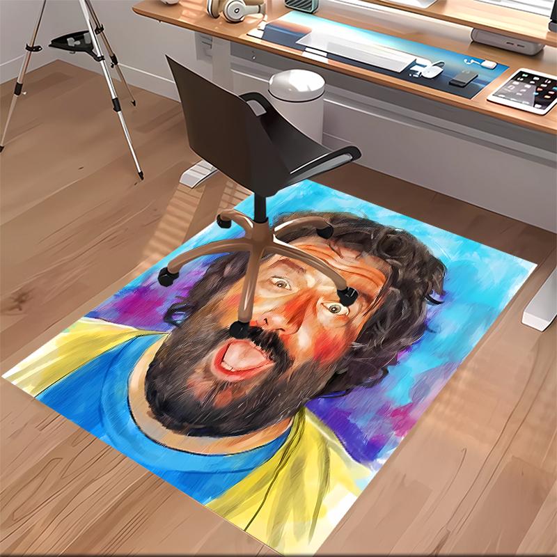 Terence Hill and Bud Spencer Printed Absorbent Washable Carpet, Non-Slip Bathroom Mats, Kitchen Rugs, Yoga Mat,Living Room Entrance, Camping Picnic Ru