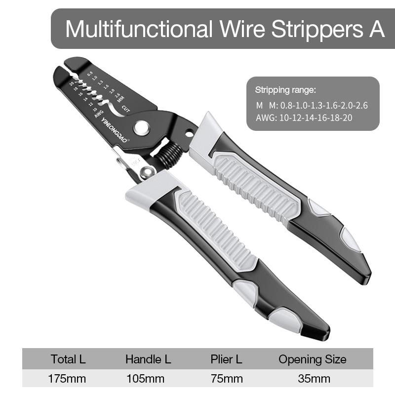 

25 in1 Wire Stripper Puller Multifunctional Electrician Wire Stripper Household Network Cable Wire Stripper Electrician Tool