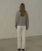 Mosyupamosyu Wool Hacci Turtleneck Knit [Gray]