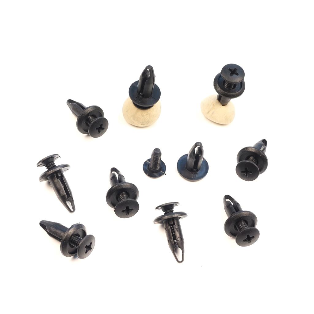 ECF5078 10 Pieces Push-Type Retainer Fastener Fixing Clips for Ford Focus Mondeo Transit Ka Connect Custom W703243-S300 1060989