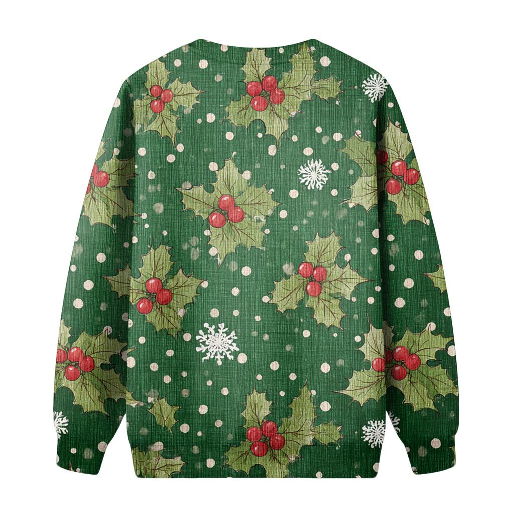 Men's Round Neck Fleece-Lined Thick Warm Sweatshirt