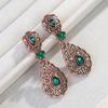 Elegant Moroccan-Style Hollow Drop Earrings for Women - Wedding & Festival Wear