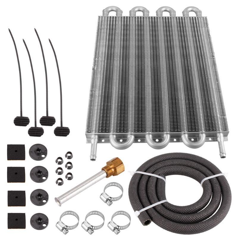 Universal 4 Row 6 Row 8 Row Aluminum Car Air Conditioning Tube Belt Condenser Tube Auto-Manual Radiator Converter Kit Accessory
