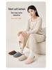 Lida Ni Women's Japanese Silent Non-slip Indoor Slippers for Postpartum, Wooden Floors, Soft Cotton Sole, Autumn/Winter.