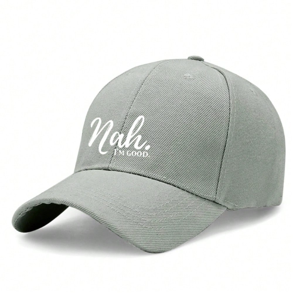 [Casual Baseball Cap] Print Olive Green Polyester Adjustable Breathable Lightweight Curved Brim Streetwear Daily Wear Baseball Hat - Dad Cap, Sun Cap