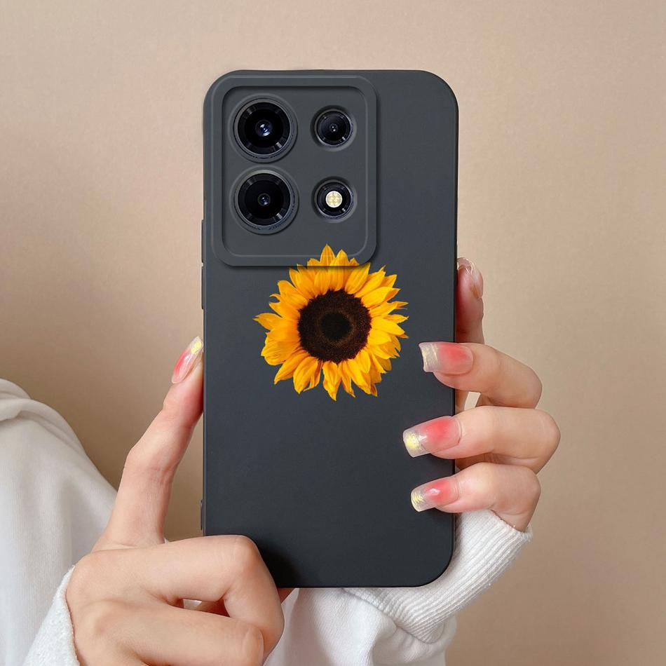 Case For Infinix Note 30 Pro Vip 30i Flower Soft Liquid Silicone Camera Lens Protection Back Cover For Infinix Note30 30 i Coque