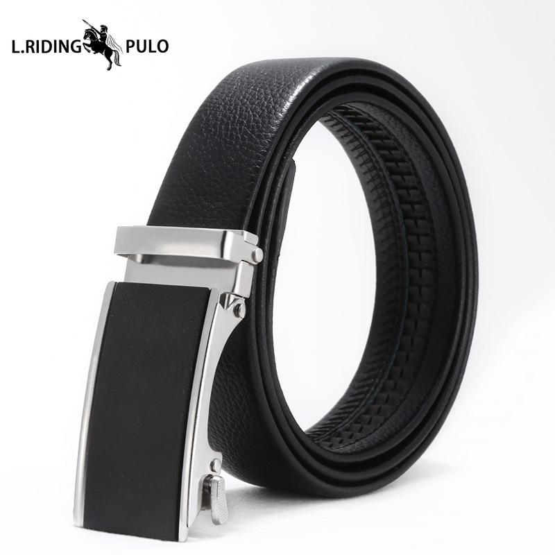 Cinture da Uomo, Cinture Casual, Semplici Fibbie Automatiche Giovanili, Fibbie in Ferro Imitazione Pelle, Fasce in Vita