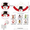 Christmas Santa Festive Claus Reindeer Paper Triangle Hat Set Party Props Photo