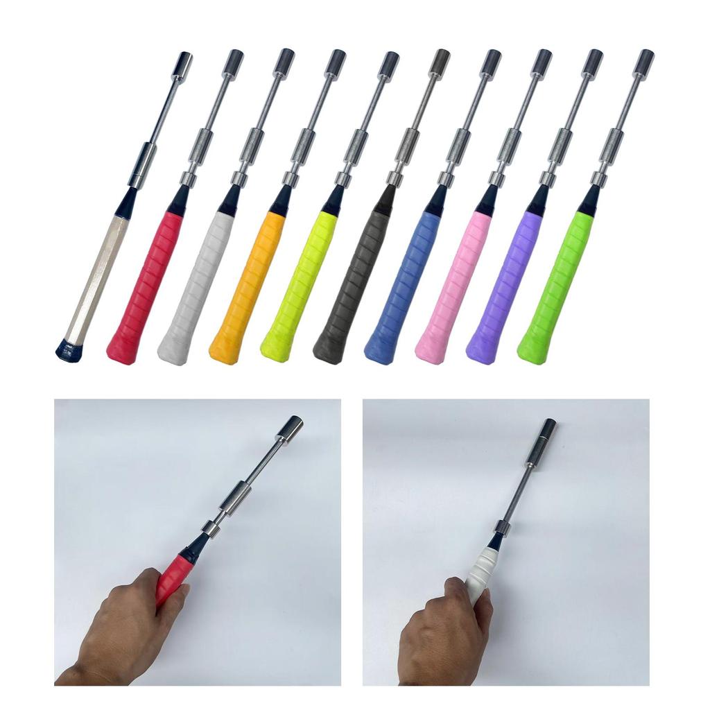 Badminton Training Racket Rod Power Enhance Badminton Racket Swing Trainer for Speed Outdoor Indoor Impact Adults