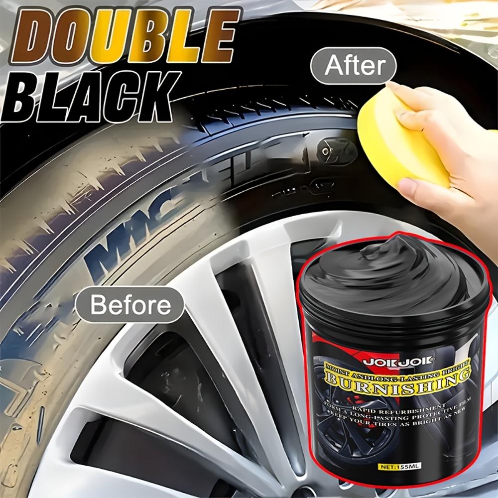 [Car Refurbishment Cream] Scratch Repair & Tire Polishing Cream | Car Interior Care Refurbishment Wax for Plastic, Leather Seats