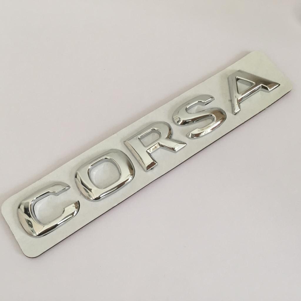 1 szt. 3D ABS wysoka jakość dla samochodu OPEL CORSA Listowe godło Tylny bagażnik Naklejki plakietka naklejka Naklejka stylingowe akcesoria samochodowe